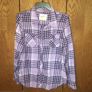 Arizona Purple Plaid top